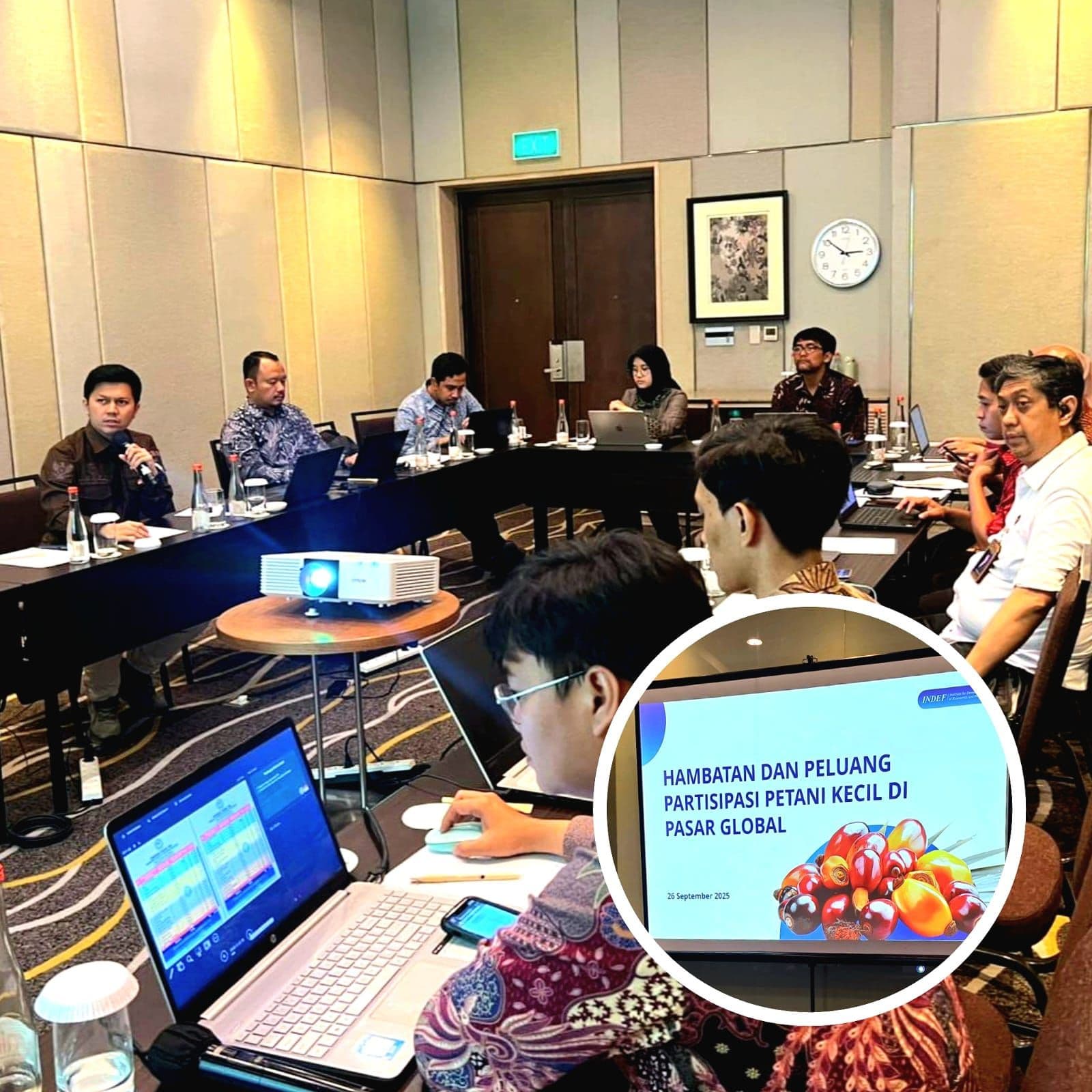 Diskusi dengan INDEF, APKASINDO Ungkap Tantangan dan Peluang Petani Sawit Indonesia di Pasar Global