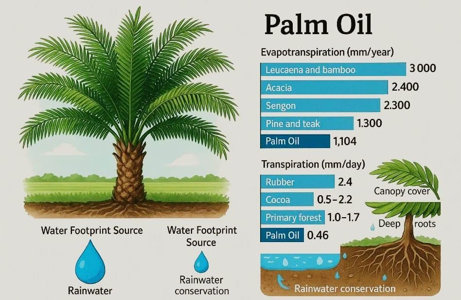 Fakta Ilmiah Patahkan Mitos Kelapa Sawit Boros Air