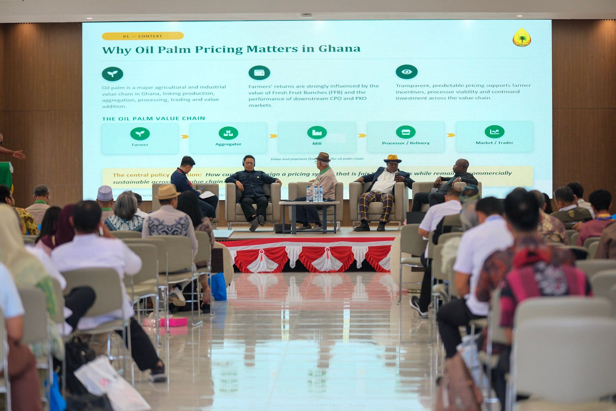Petani Sawit Ghana Punya Harga Minimum TBS, OPDAG Ungkap Mekanismenya di IOPS Forum 2026