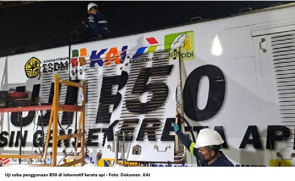 Jelang Implementasi B50, KAI Uji Coba pada Lokomotif