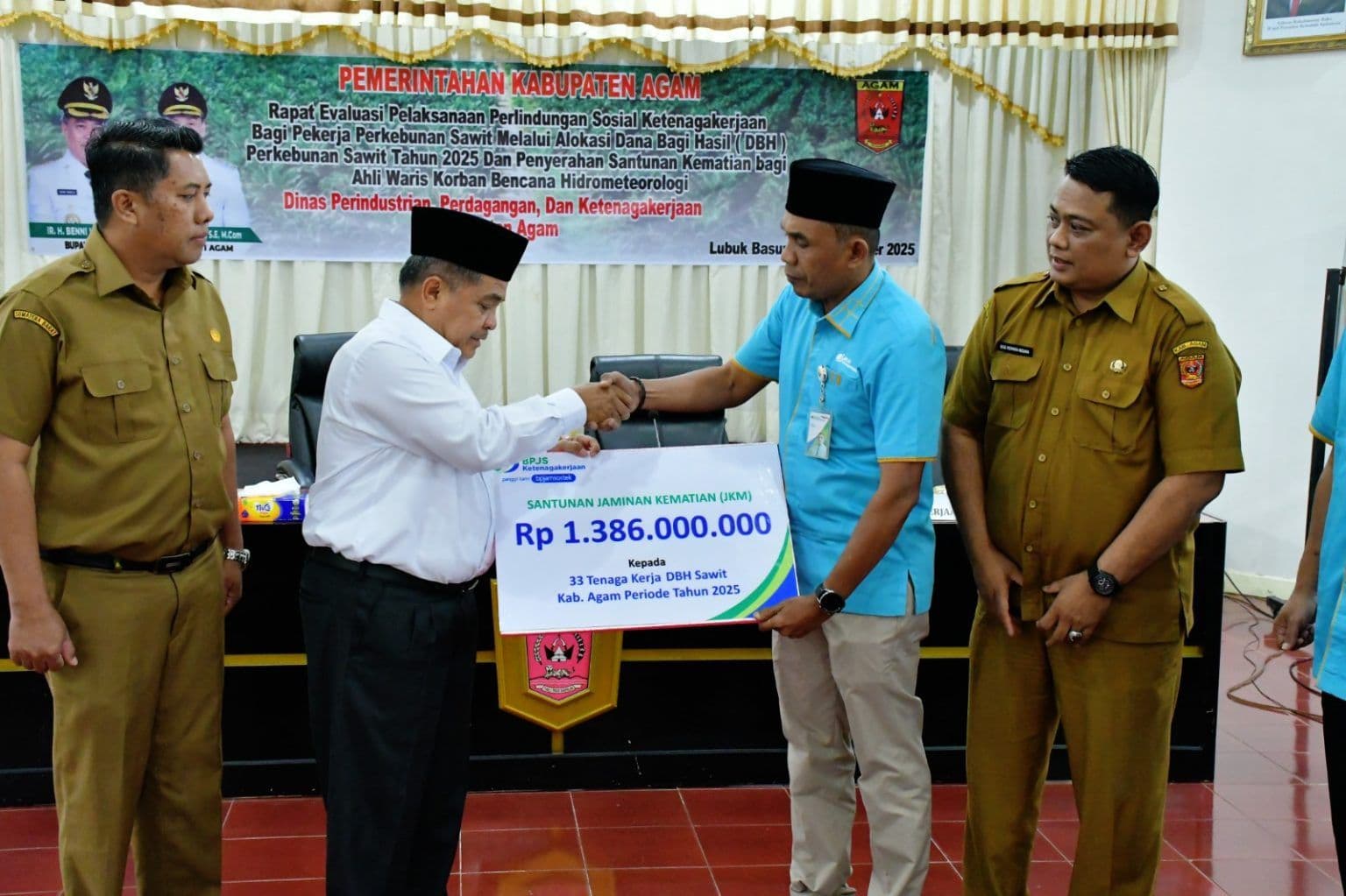 Pemkab Agam Manfaatkan DBH Sawit Rp1,38 Miliar untuk Perlindungan Sosial Korban Bencana