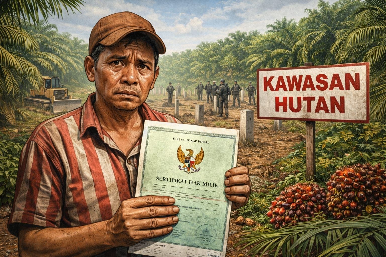 Lahan Sawit Petani Bersertifikat Tetap Digusur, Guru Besar IPB Pertanyakan Peran Negara