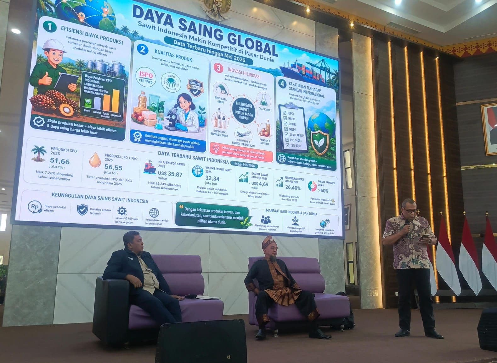 Sertifikasi, Teknologi, dan Hilirisasi Jadi Kunci Daya Saing Sawit Indonesia di Pasar Global