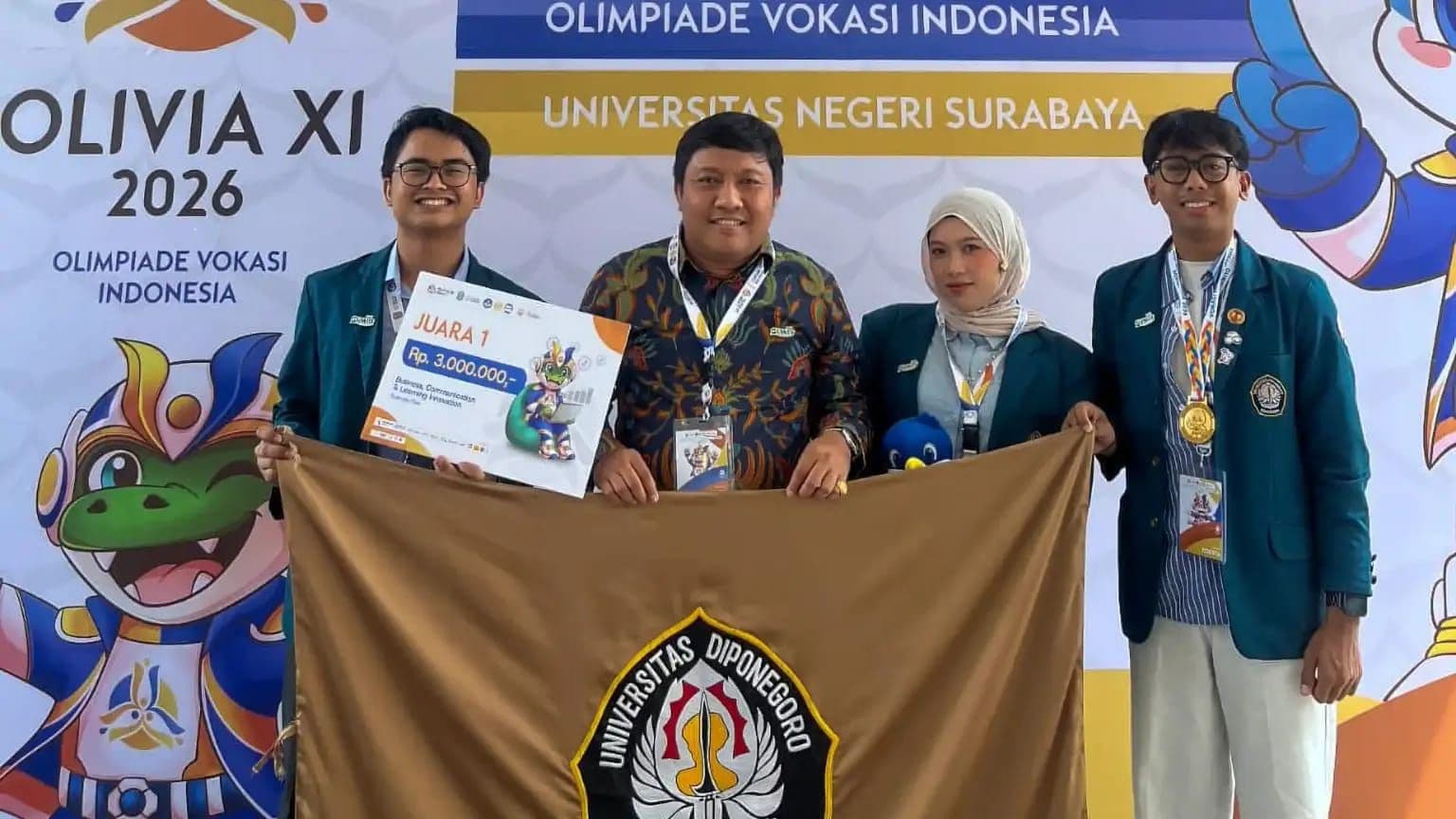 Mahasiswa UNDIP Ubah Limbah TKKS Jadi Pakan Ternak, Raih Gold Medal OLIVIA XI 2026