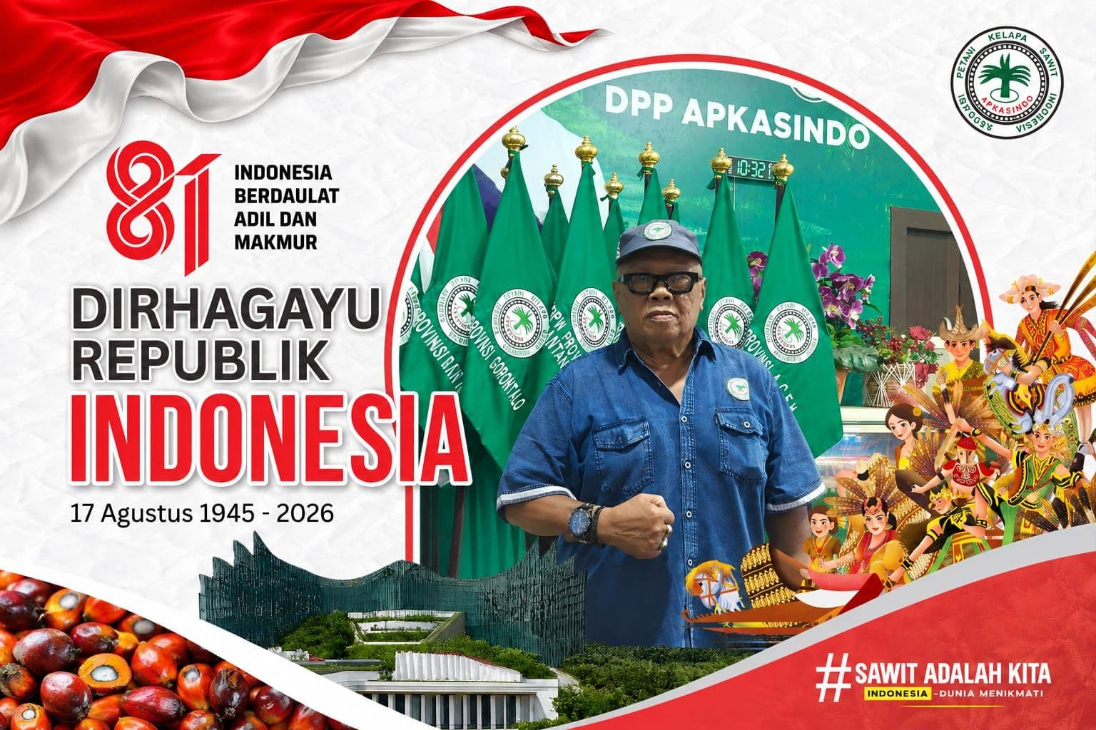 HUT RI ke-81, Pengamat Sawit Dorong Pemerintah Selamatkan Petani Sawit Swadaya dari Gurita Regulasi