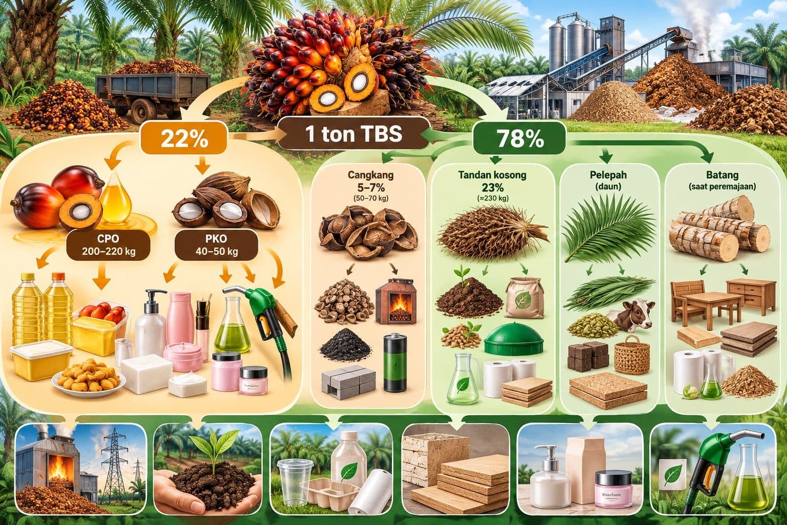 78 Persen Biomassa Sawit Berpotensi Jadi Sumber Ekonomi Baru
