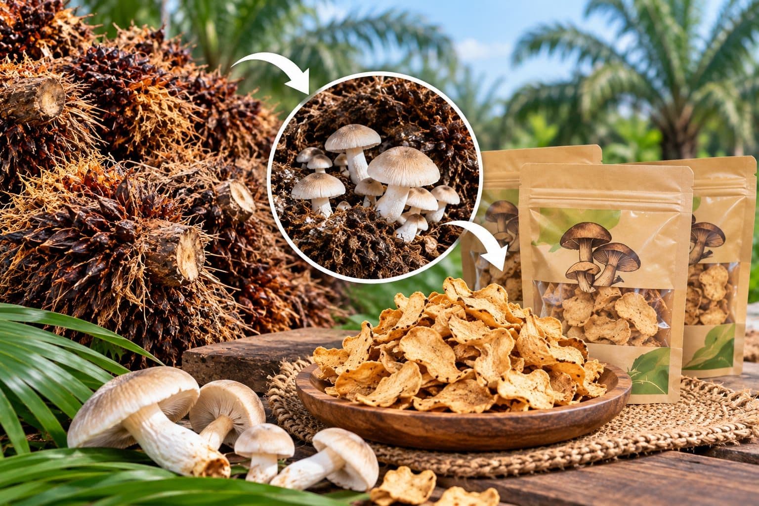 Limbah Sawit Disulap Jadi Keripik Jamur Merang, Inovasi Mahasiswa ITSI di KMI Expo 2026