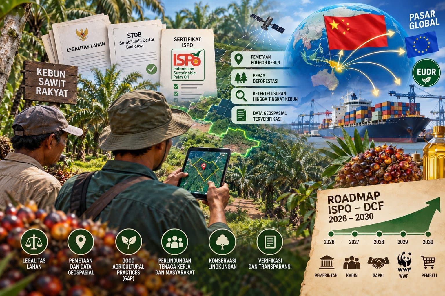 Legalitas dan Pemetaan Kebun Jadi Tantangan Pekebun Sawit Rakyat Penuhi Standar DCF