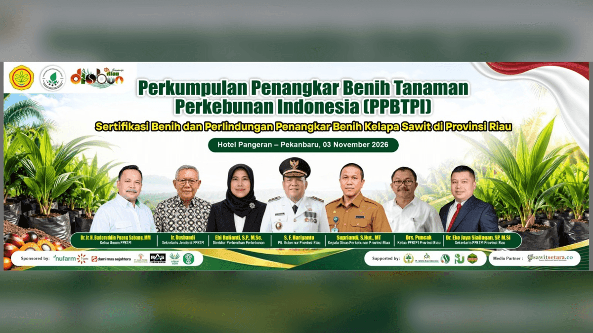 PPBTPI Akan Gelar FGD Sertifikasi Benih Sawit dan Perlindungan Penangkar di Pekanbaru 