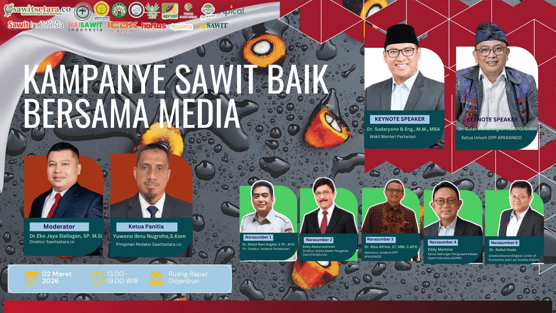 Sawitsetara.co Gelar Kampanye “Sawit Baik” Bersama lebih 40 Media di Kementan, Perkuat Narasi Positif Berbasis Data