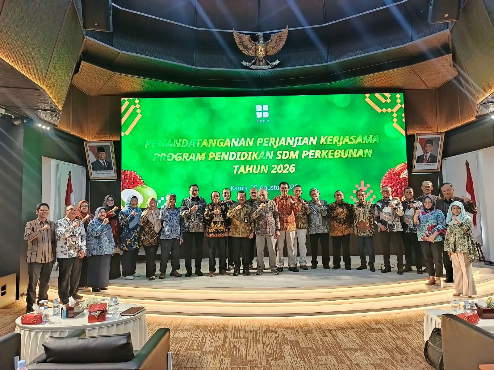 INSTIPER dan BPDP Perkuat Kolaborasi Cetak SDM Unggul Perkebunan, 1.010 Mahasiswa Dapat Beasiswa 2026