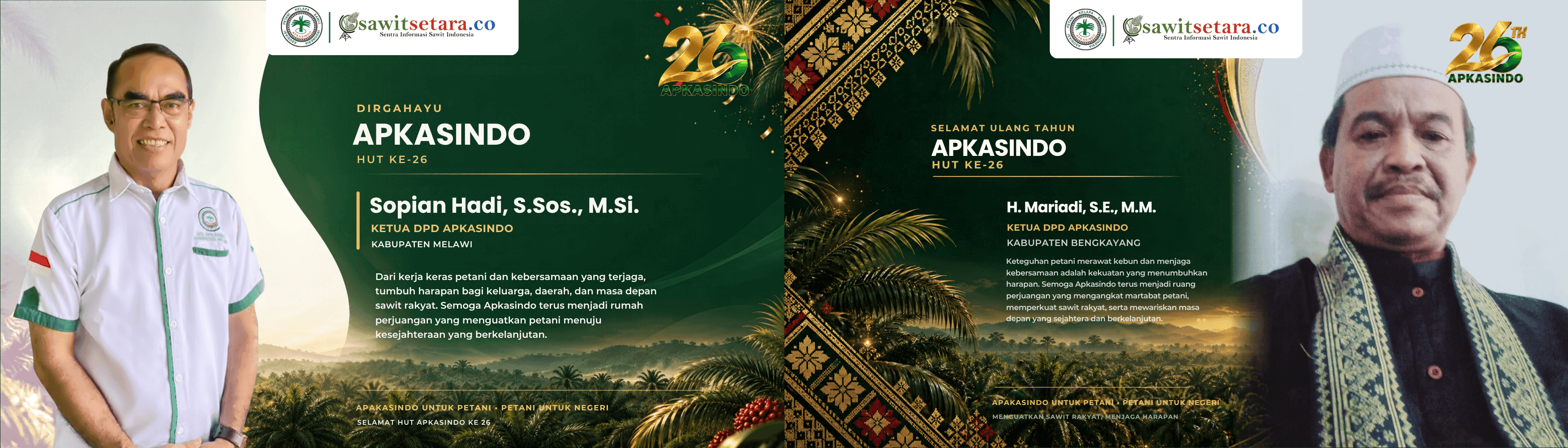 HUT APKASINDO - DPD MELAWI