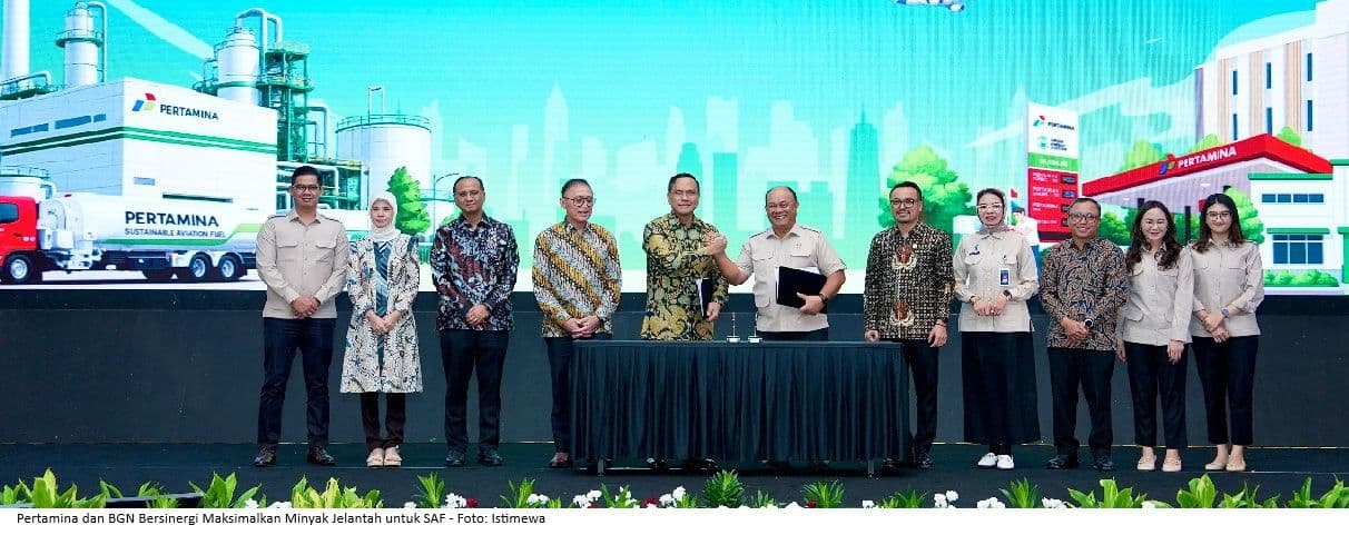 Pertamina dan BGN Bersinergi Maksimalkan Minyak Jelantah untuk SAF