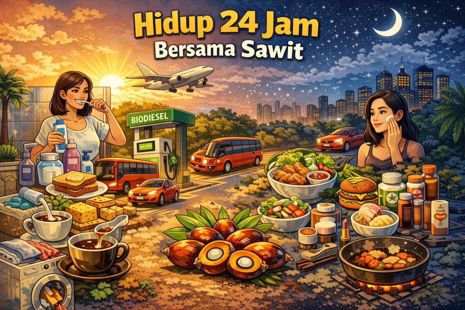 Hidup 24 Jam Bersama Sawit