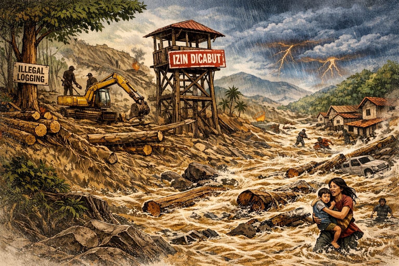 Guru Besar IPB: Cabut Izin Tak Menyelesaikan Akar Masalah Banjir Bandang