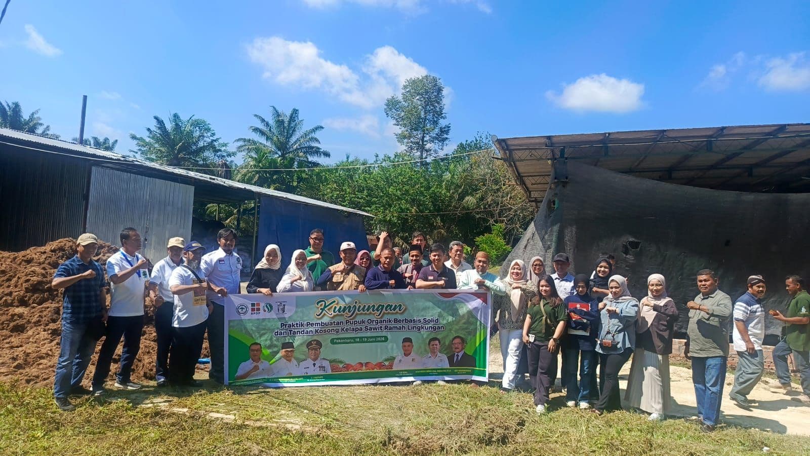 DPW APKASINDO Riau Kunjungi Pabrik Pupuk Organik Berbasis Sawit, Dorong Sawit Ramah Lingkungan dan Efisiensi Biaya Produksi