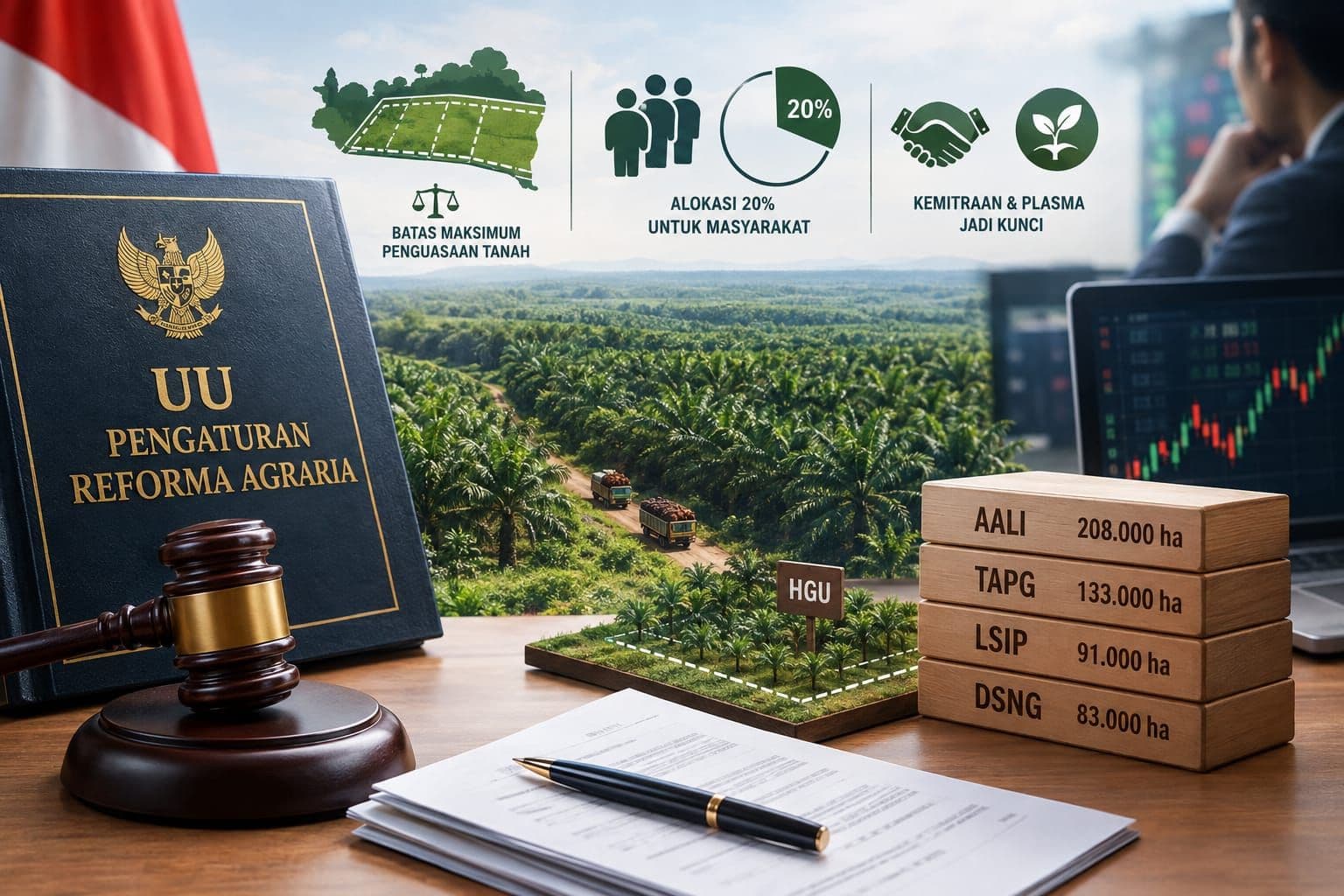 UU Reforma Agraria Disahkan, Risiko Regulasi Mengintai Emiten Sawit